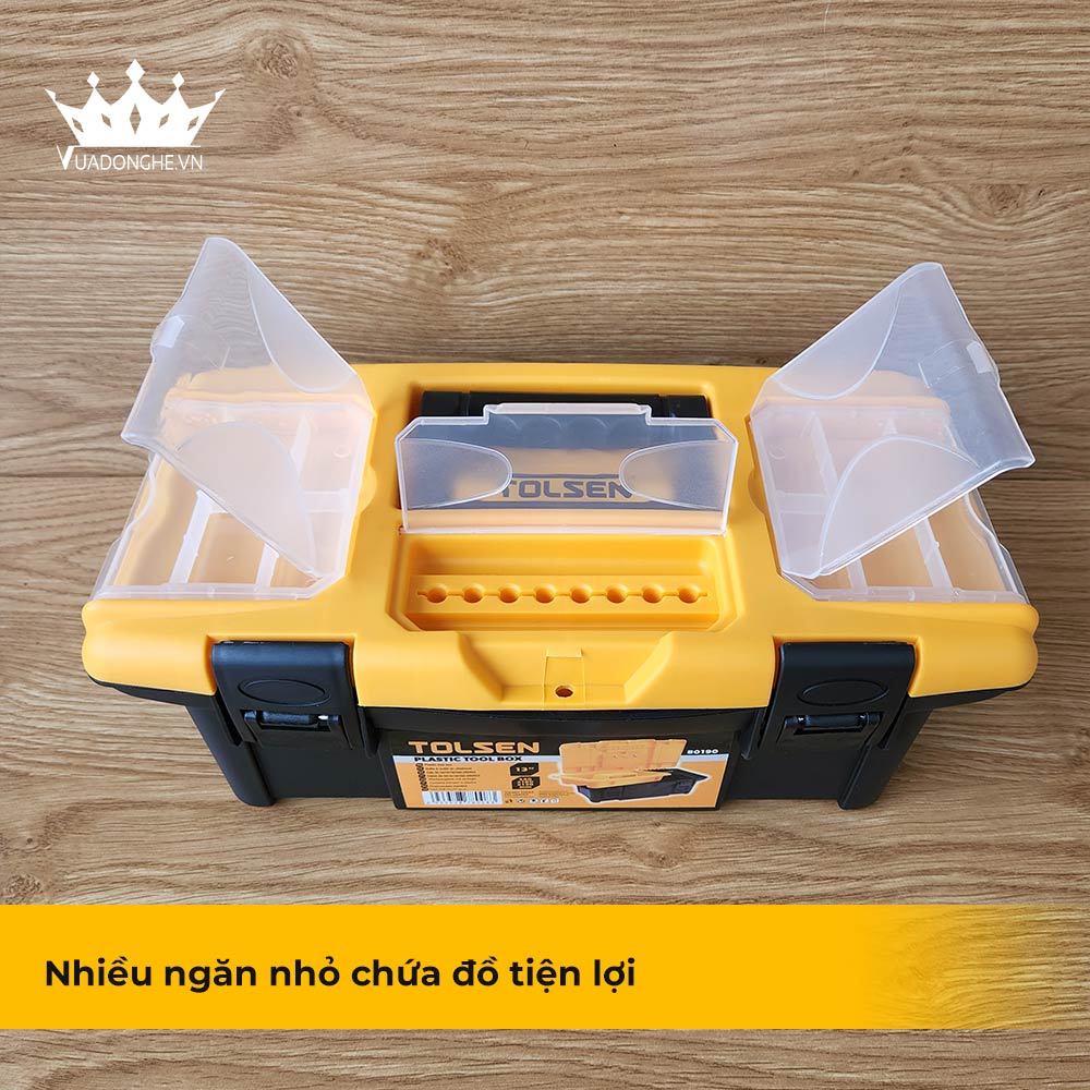 Thùng Hộp Đồ Nghề Dụng Cụ Cơ Khí TOLSEN 80190 Chính Hãng Độ Bền Cao Tiện Lợi - Vua Đồ Nghề