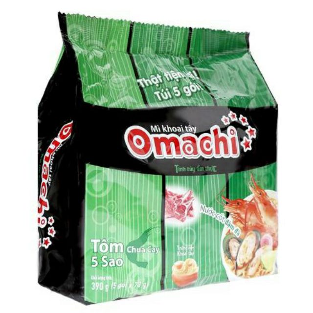 Thùng mỳ omachi hương vị tôm chua cay 30 gói 78g