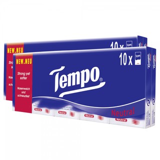 [Lốc 10 gói] Khăn giấy bỏ túi cao cấp Tempo Regular - 4 lớp_Thương hiệu Đức