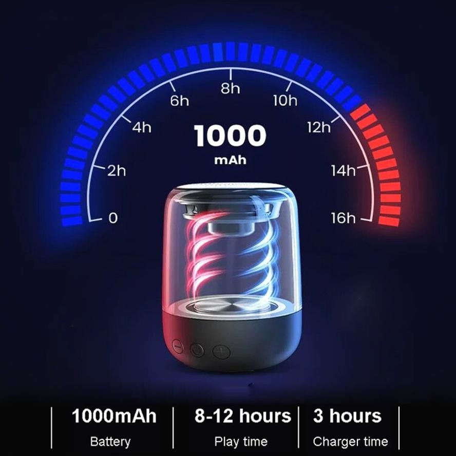 Loa Bluetooth 5.0 Không Dây Âm Thanh Hifi Có Đèn Led 6d C7 Tws