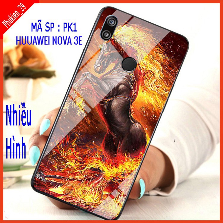 Ốp lưng kính 3D HUAWEI NOVA 3E, ốp lưng kính 3d sang trọng, ốp lưng điện thoại HUAWEI NOVA 3E educase66