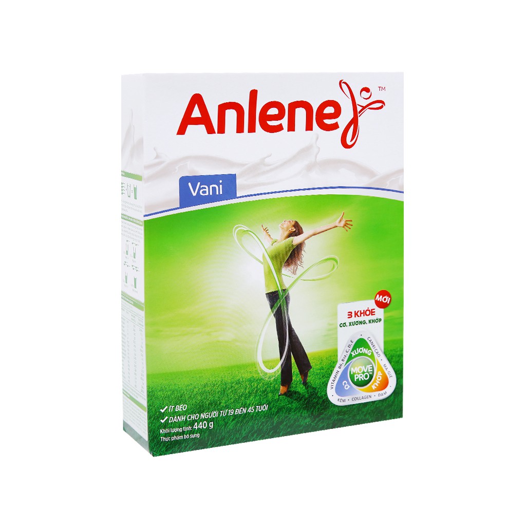 Sữa Bột Anlene Gold MovePro Hộp Giấy 440g