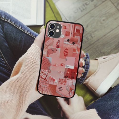 Ốp lưng iphone SAMSUNG hình an outie girl aesthetic collage art viền vuông  cho các dòng iPhone PAP20210490