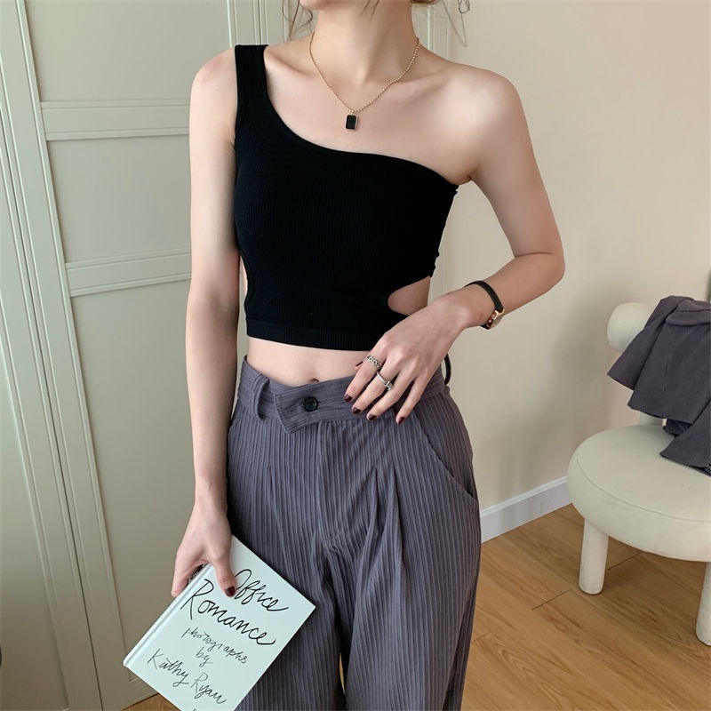 Áo Hai Dây Có Mút Đệm Ngực Thời Trang Phương Tây Quyến Rũ Cho Nữ