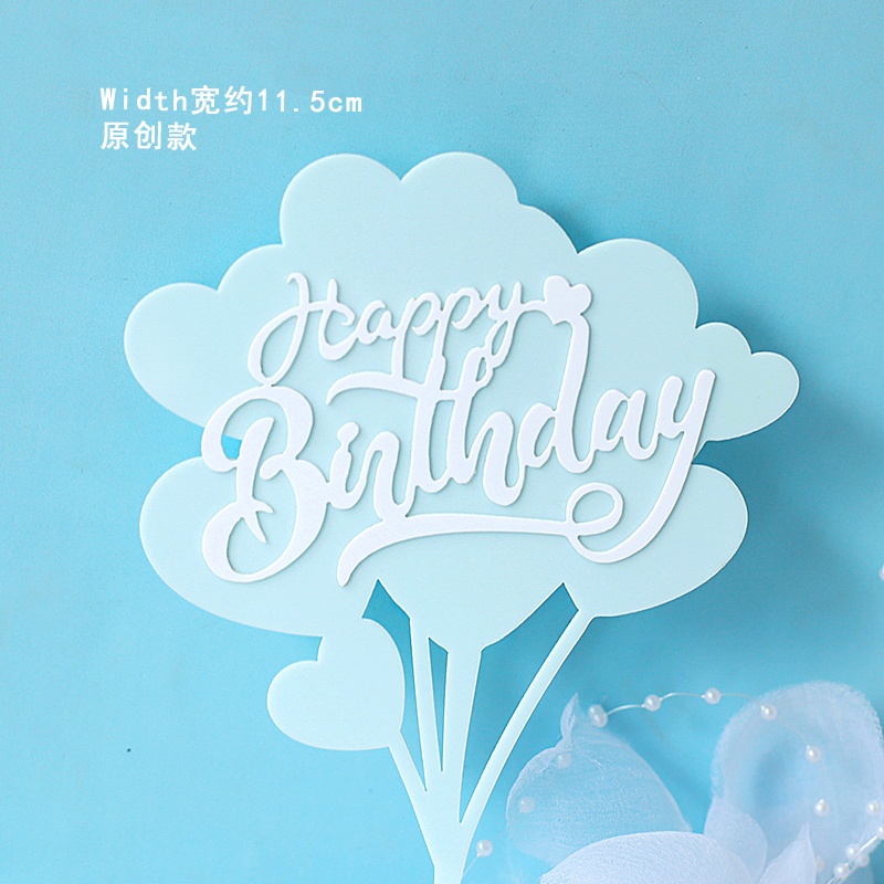 Thẻ Bằng Acrylic Hình Chữ Love/ Ngôi Sao Nhiều Màu Cỡ Lớn Trang Trí Bánh Kem