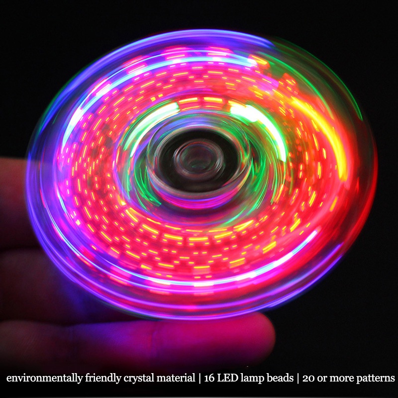 Con Quay Đồ Chơi Spinner + ĐèN Led GiúP GiảM Stress