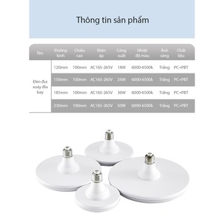 Bóng Đèn Led UFO (18W-24W-36W-50W) Ánh Sáng Trắng
