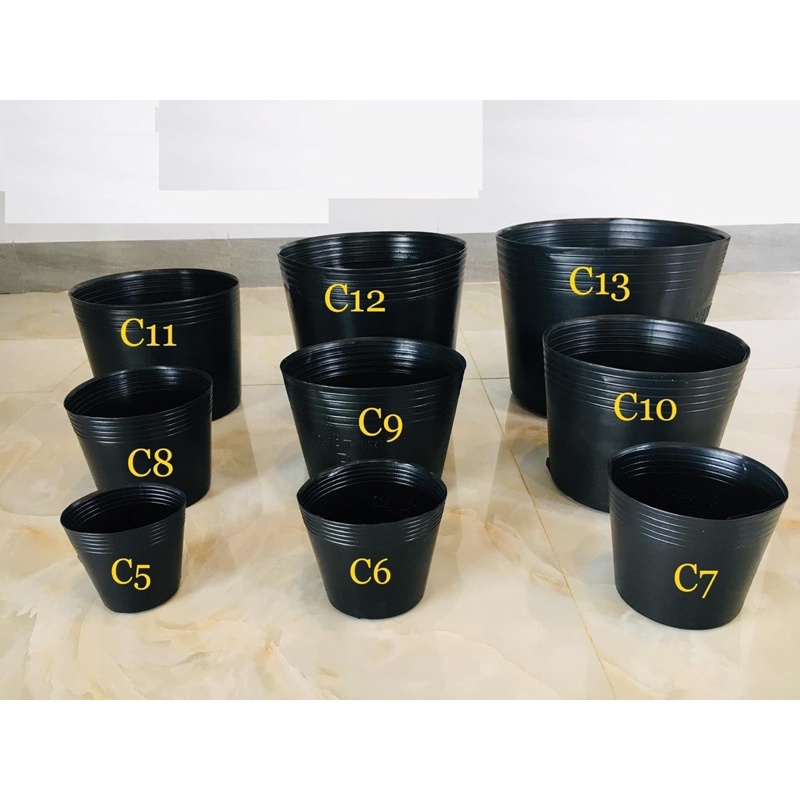 Chậu Mềm Đen Liên An Trồng Cây C5, C7, C8, C9, C10