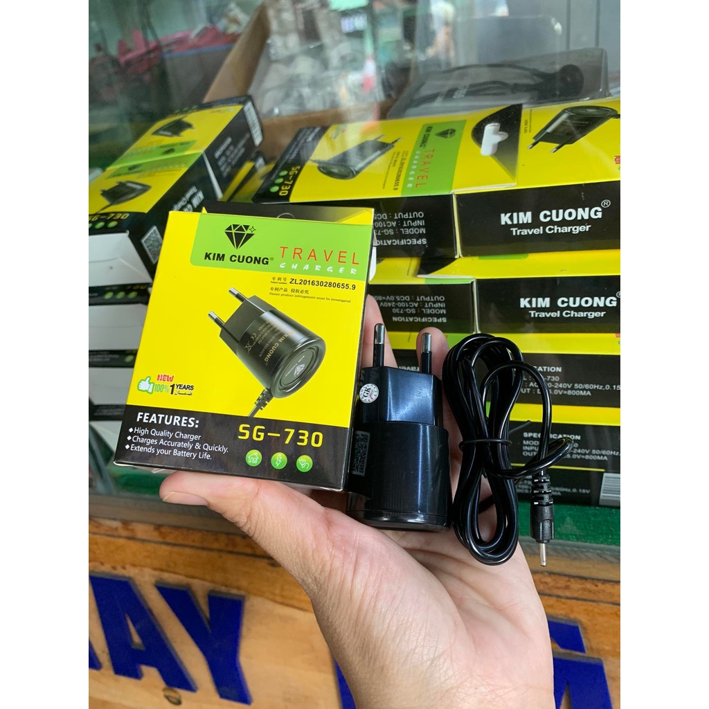 Sạc Kim Cương dành cho máy Nokia Chân Kim đuôi Nhỏ
