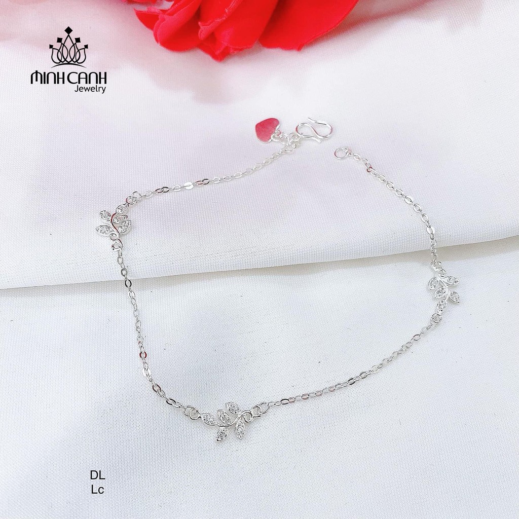 Lắc Chân Bạc Chiếc Lá Nhỏ - Minh Canh Jewelry