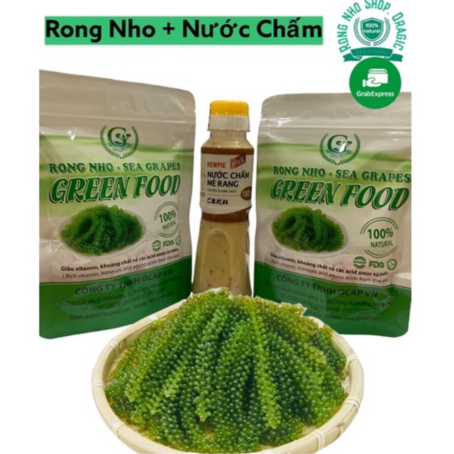 Rong nho Tách nước Green Food cao cấp - Hàng công ty xuất khẩu - siêu ngon tốt cho sức khoẻ