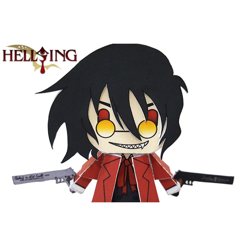 [ Standee Anime ] Giấy xếp mô hình nhân vật Hellsing