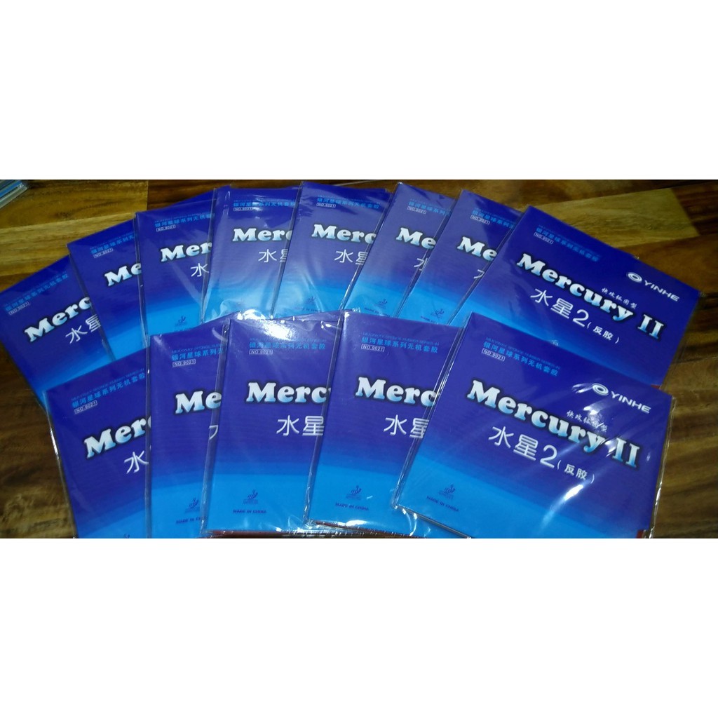 Mặt vợt bóng bàn Yinhe Mercury 2 mua 02 mặt tặng keo, viền Donic