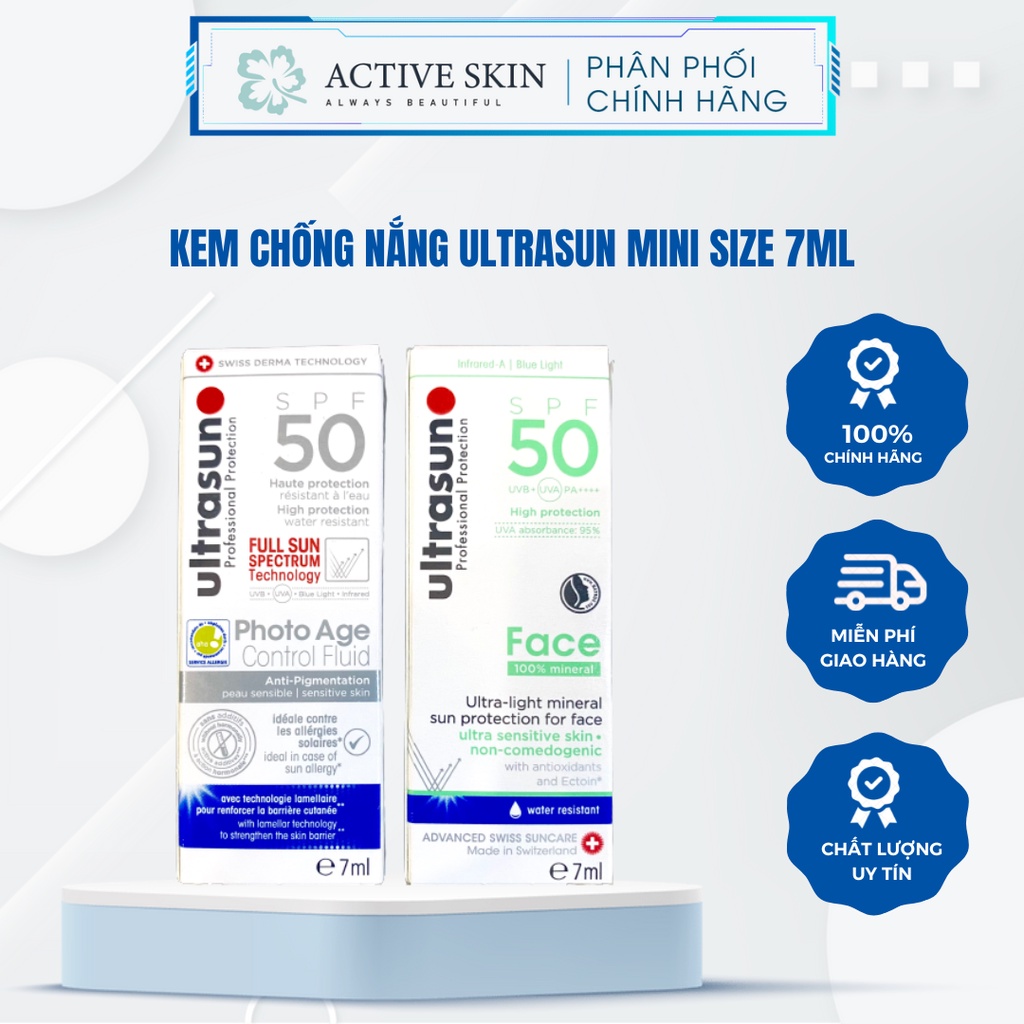 Kem chống nắng ULTRASUN FACE Mini size 7ml