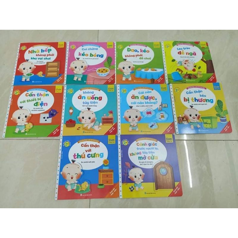 Sách- Ehon tương tác lật mở song ngữ (Bộ 10 cuốn)