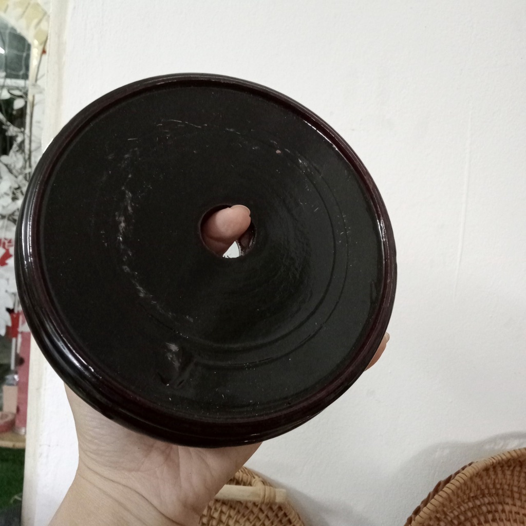 Chân Đế Gỗ rỗng đựng Bình hút lộc - Bình gốm sứ, bình hoa trang trí (full size)