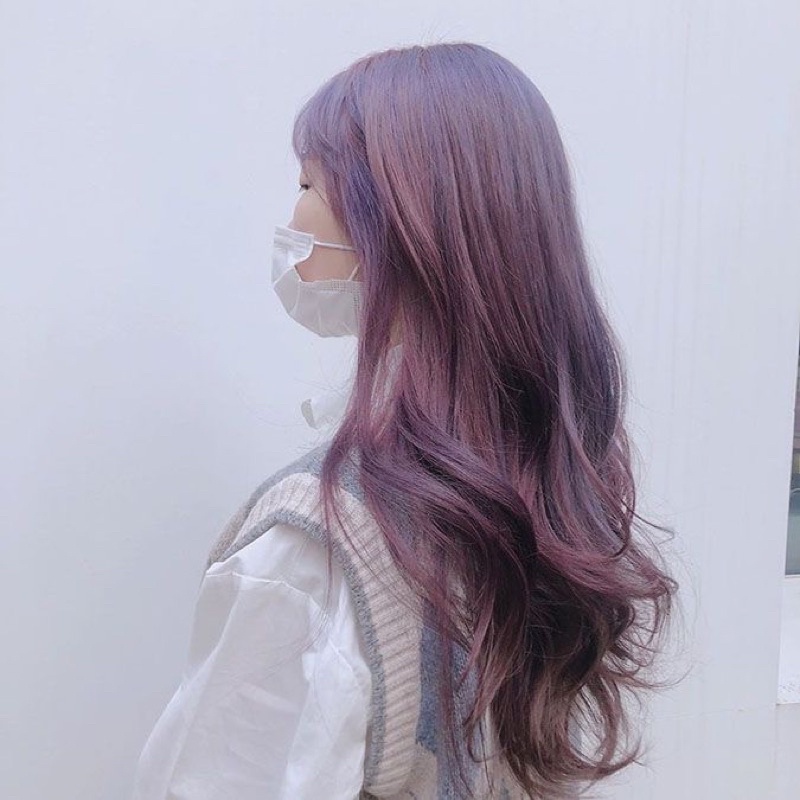 Thuốc nhuộm tóc bọt biển Tím Khói Xanh 7V Hello Bubble BlackPink Mise en scene NEW 2022