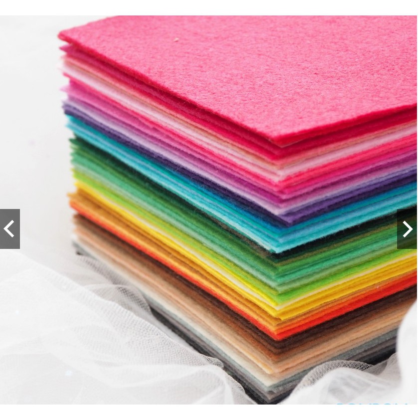 Vải nỉ làm handmade, đồ treo nôi, pompom, móc chìa khóa