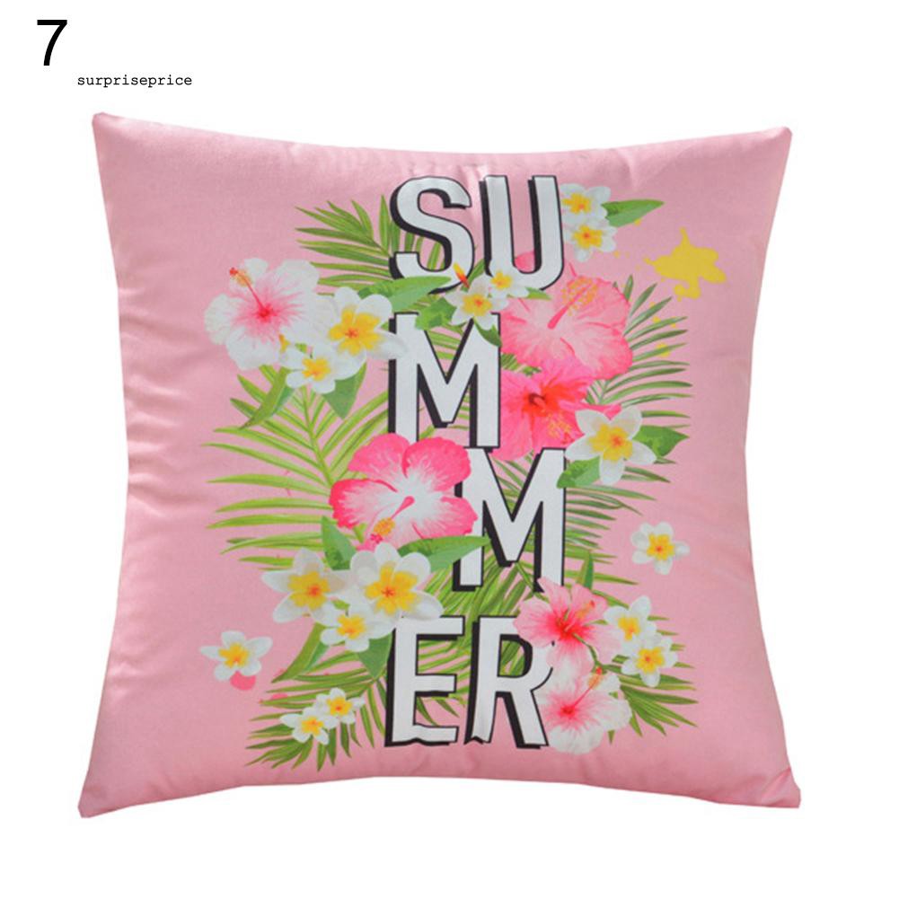 Vỏ gối vuông in hình hồng hạc độc đáo phong cách