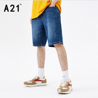 Quần short jean nam thời trang màu xanh dương A21