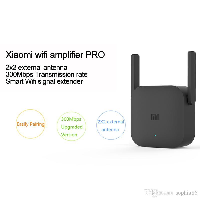 Kích sóng Wifi Xiaomi Repeater Pro 2019 (2 râu - băng thông 300 Mbps)