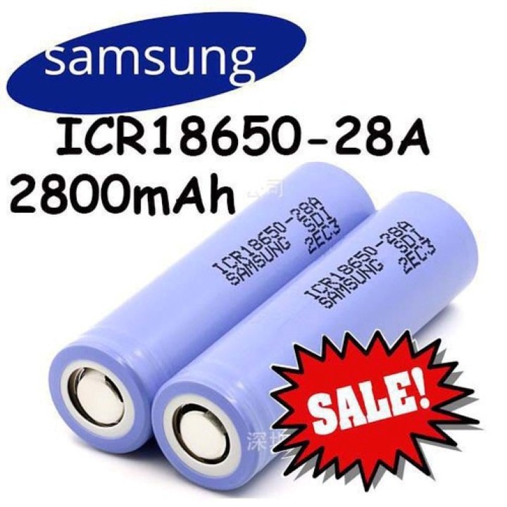 cell pin Samsung ICR18650 28A (Hàn Pin Theo Yêu Cầu)