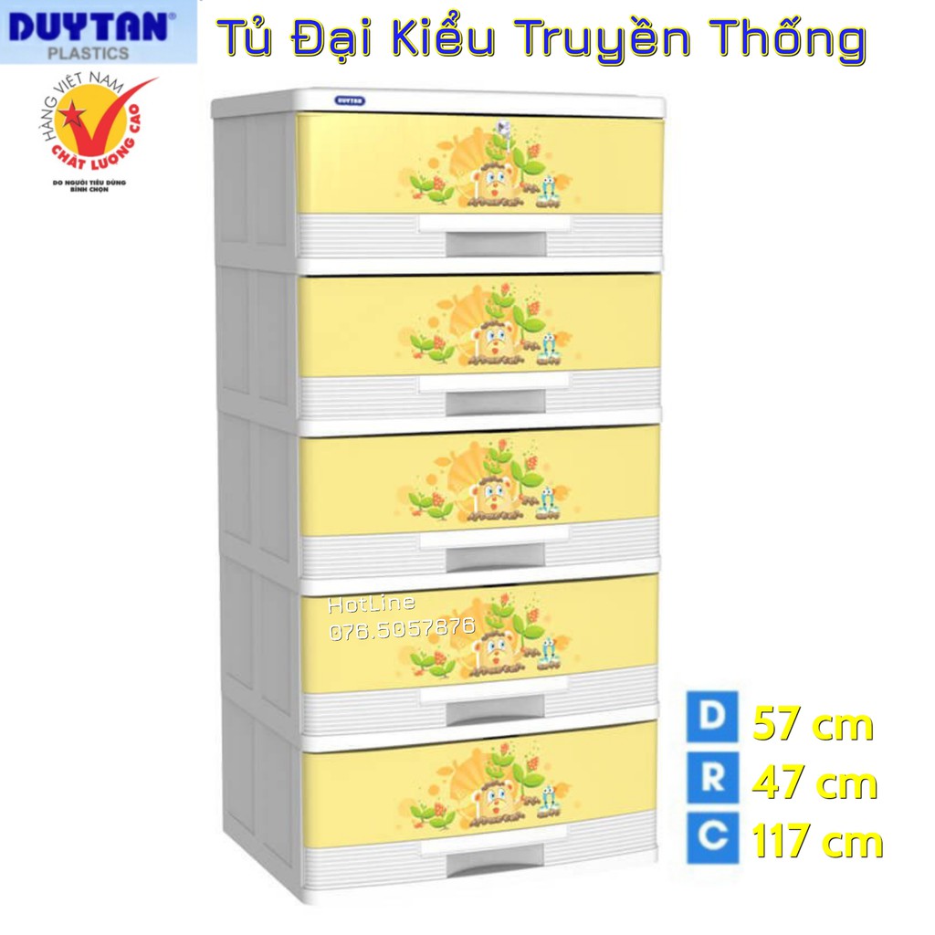 Tủ Nhựa Duy Tân Đại Kiểu 5 tầng