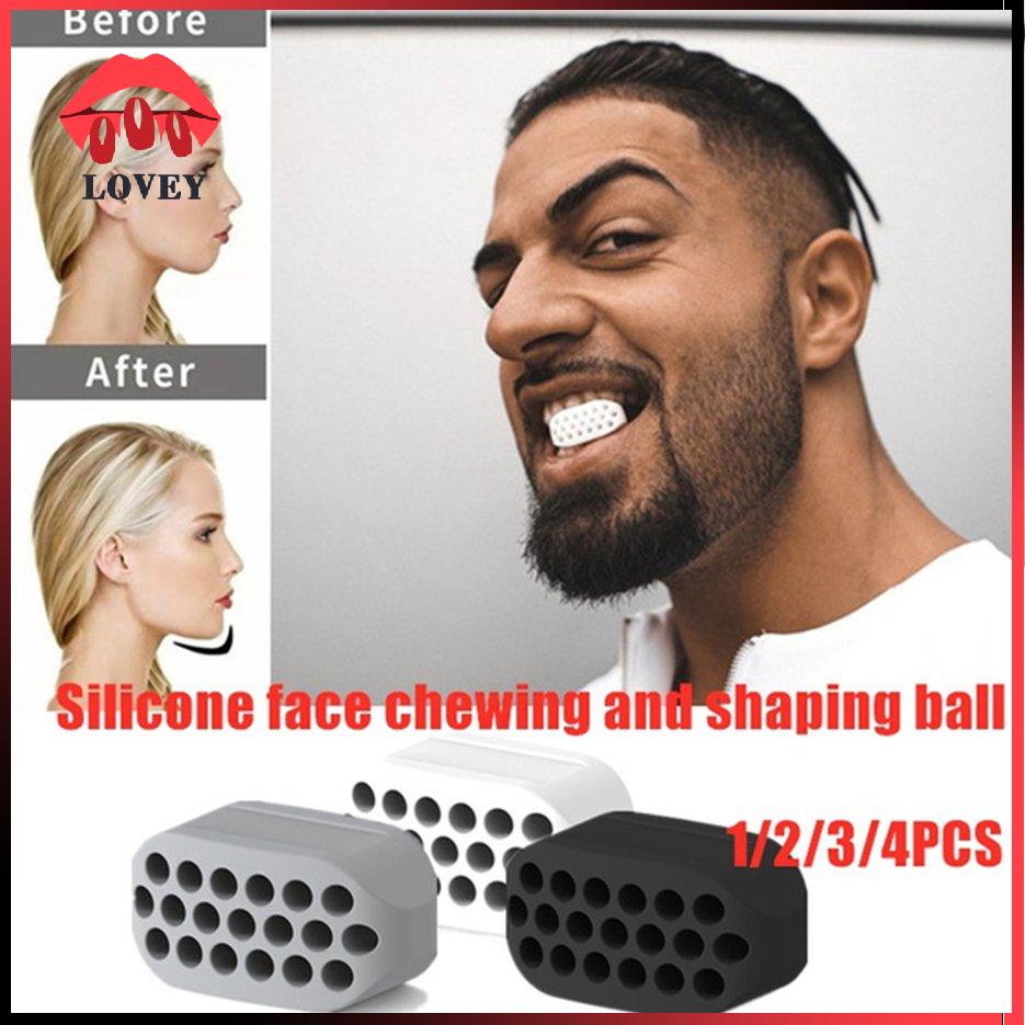 lovey★4th Generation Jaw Exerciser Ball Silicone Chewing Device Jawline Exercise