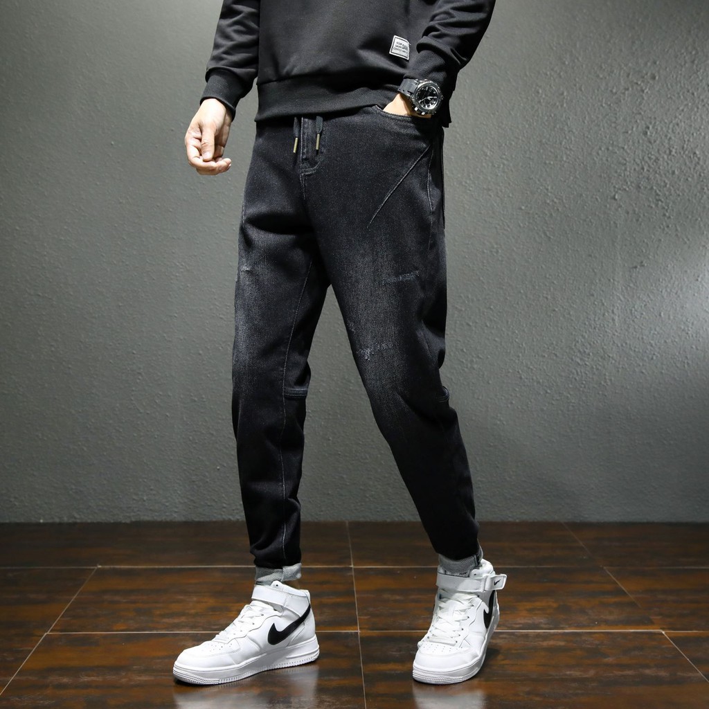 K935 - Quần jean ống đứng hàng Quảng Châu cao cấp vệt chéo nhỏ ngang ống quần | BigBuy360 - bigbuy360.vn