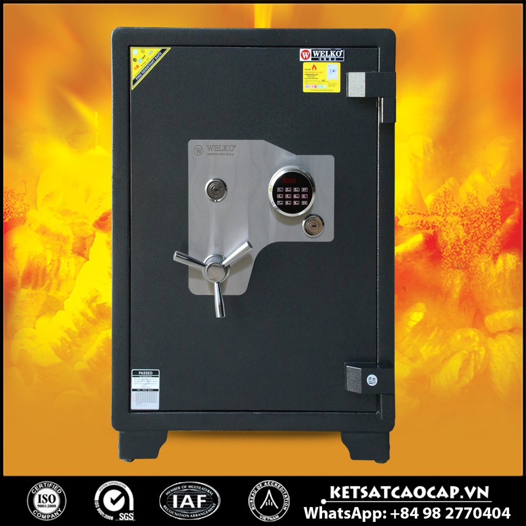 Két Sắt Siêu Cường Xuất Khẩu NSA 880 LED Black