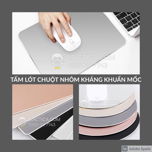 [Nhiều Lựa Chọn] Tấm Lót Chuột Nhôm Kháng Khuẩn Chống Nấm Mốc