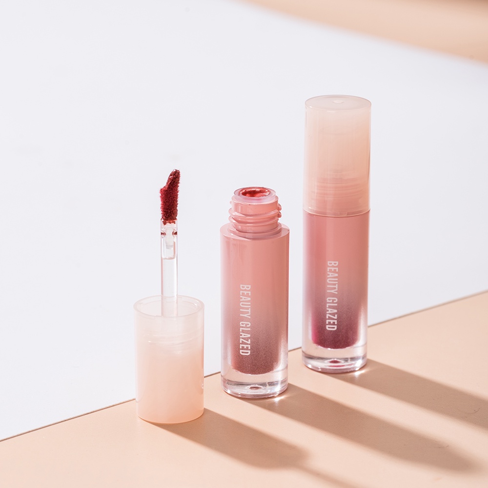BEAUTY GLAZED Son Nước Bóng Ánh Nhũ Lấp Lánh Có Tinh Chất Dưỡng Môi Mềm Mại Nhiều Màu Sắc Nữ Sinh Duyên Dáng SPB01196