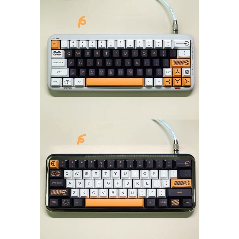 Keycap bàn phím phong cách chiến đấu siêu chất Dry Martini Cherry 130 phím