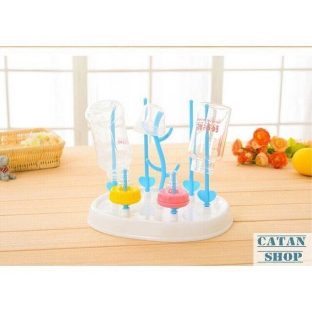 Khay/Giá úp bình sữa cho bé 7 thanh