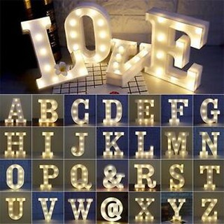 Đèn led chữ cái loại lớn 22cm trang trí sinh nhật