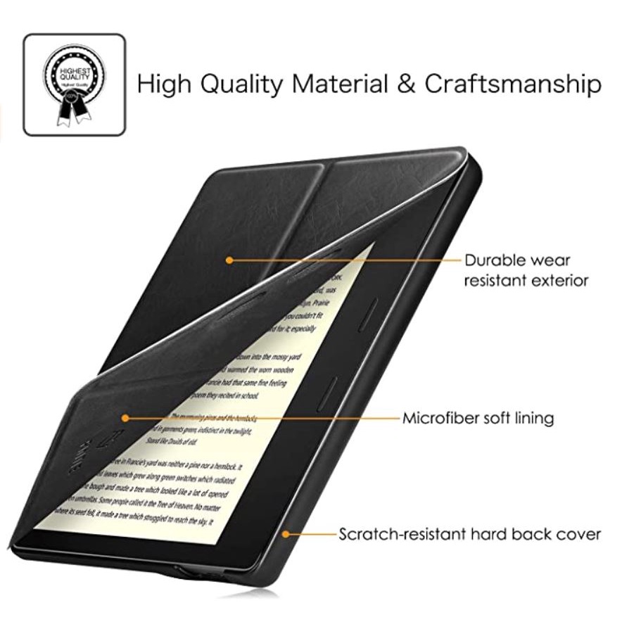 Bao da máy đọc sách Kindle Oasis 2 và Oasis 3 Bền Đẹp Sang Trọng - Chính hãng Fintie Mỹ - Phụ Kiện Đẹp Xaha