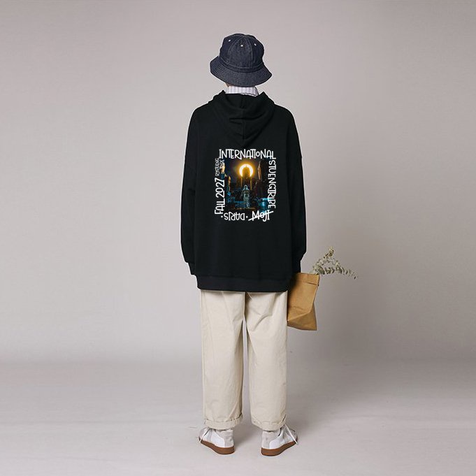 Áo hoodie nỉ bông Monster X Street Astro nam nữ form rộng thu đông Local Brand