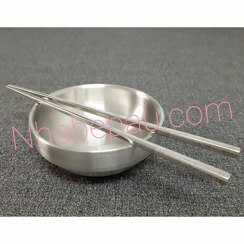 🎁 Chén cơm inox 304 lớn, 2 lớp dày