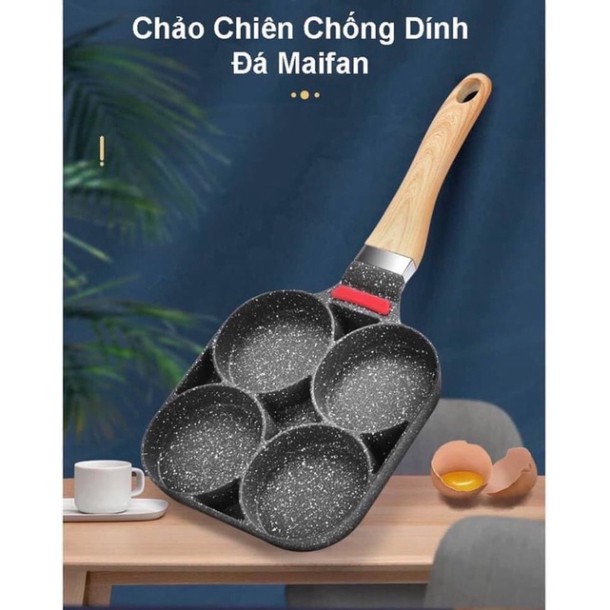 Chảo 4 ngăn chống dính siêu hot về hàng ( dùng được mọi loại bếp)