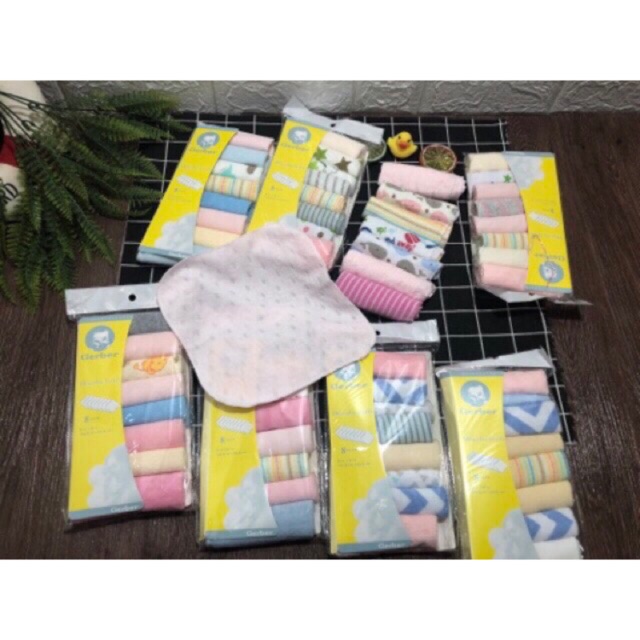 Sét 8 chiếc khăn mặt size 20*20cm