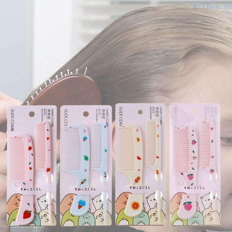 Bộ Lược Đuôi Chuột Tạo Kiểu Tóc Thời Trang Màu Sắc Tươi Tắn Dành Cho Trẻ Em