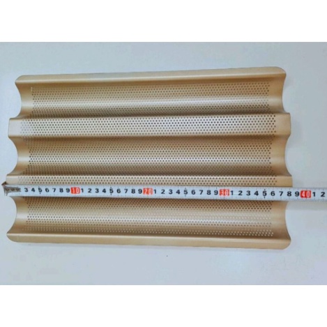 Khay nướng bánh mì 3 rãnh 38,5x24cm, hàng dày