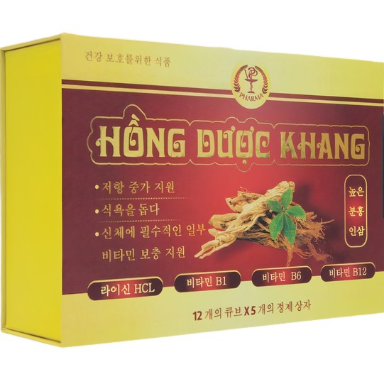 Viên bổ tổng hợp Hồng dược khang - Hồng sâm, đông trùng hạ thảo