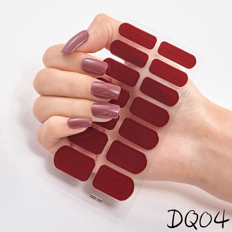 Bộ 14 Miếng Dán 3d Trang Trí Móng Tay Dq01-20