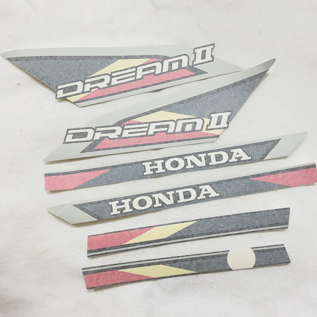 TEM RỜI DÁN FULL XE HONDA DREAM II ĐỜI ĐẦU 3 LỚP CAO CẤP - MÀU HỒNG