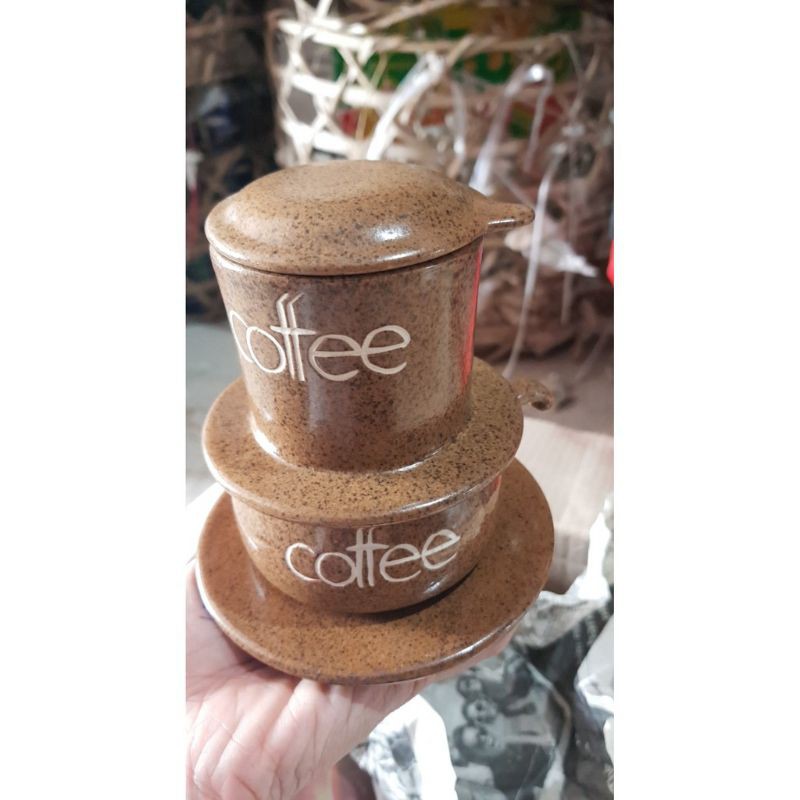 Bộ phin pha caffe gốm sứ