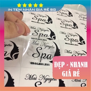 In tem trong - keo trong - decal trong suốt