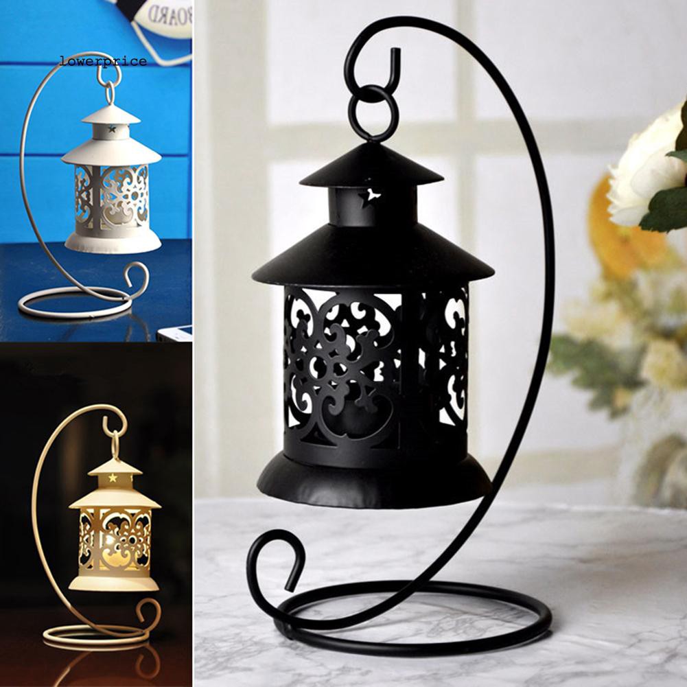 Lồng đèn giữ nến phong cách Ma-rốc kèm giá đỡ đa năng tiện lợi dành cho trang trí