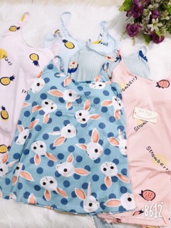 Bộ ngủ  Cute có đệm ngực