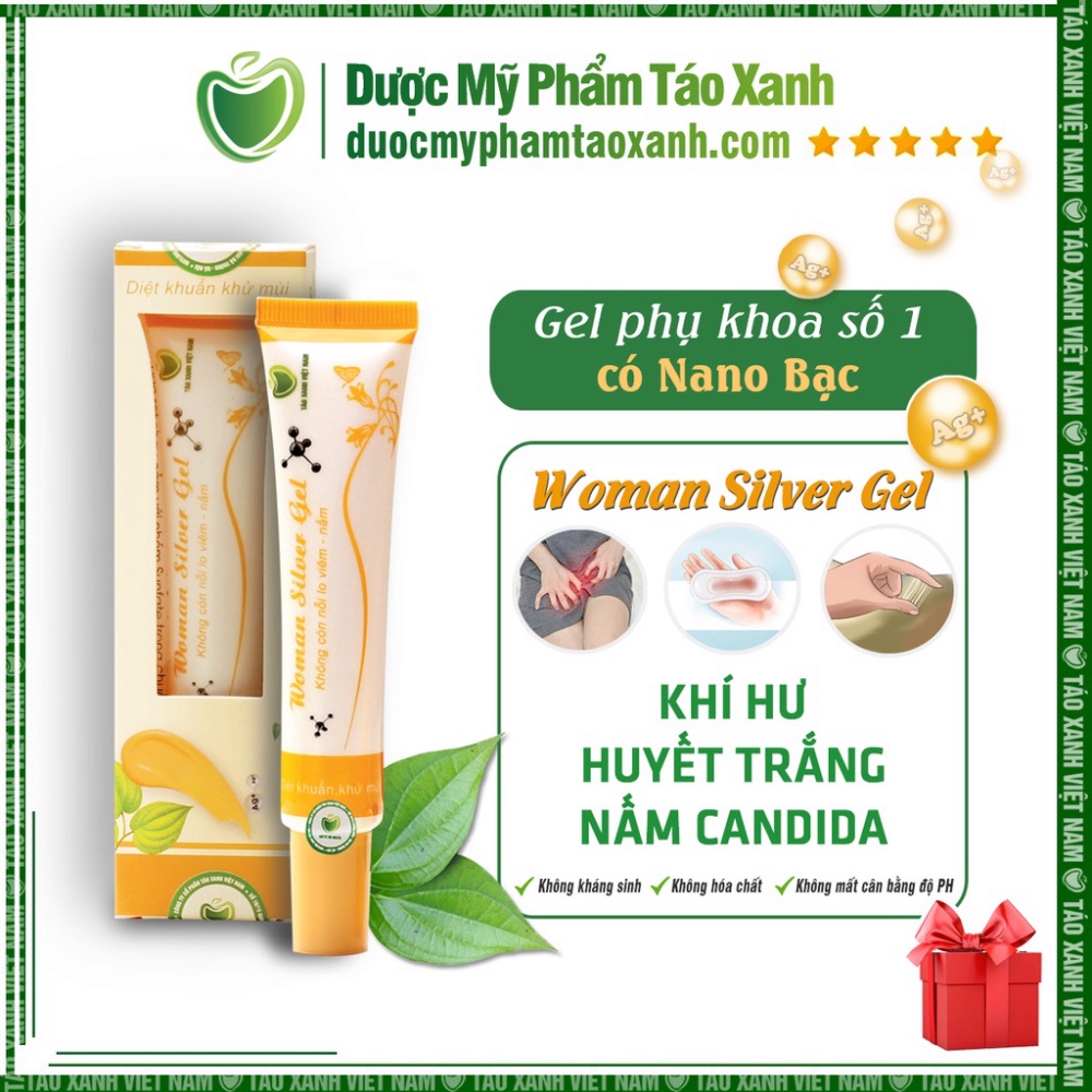 Gel Phụ Khoa  Woman Silver Từ Nano Bạc 🦋 Woman Silver Gel 🦋 Táo Xanh Việt Nam